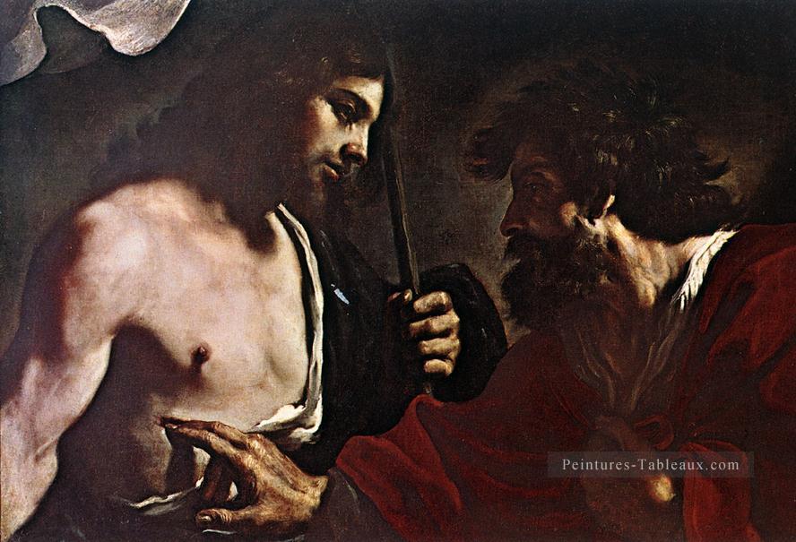 Doute Thomas Baroque Guercino Peintures à l'huile